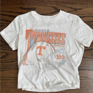 Hollister White and Orange Tennessee baby Tee